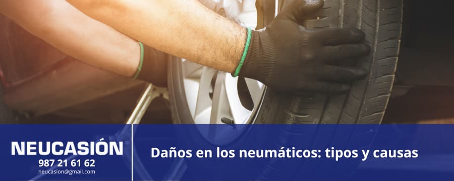 causas de daños en neumáticos